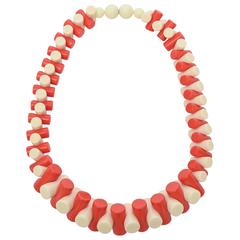 French Sculptural Resin Necklace /SATURDAY SALE 1