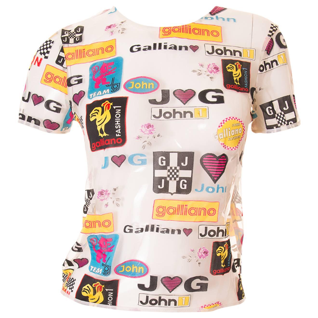 John Galliano Sheer Formula 1 Top