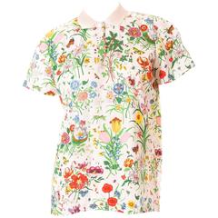 Vintage Gucci V. Accornero Flora Print Tshirt