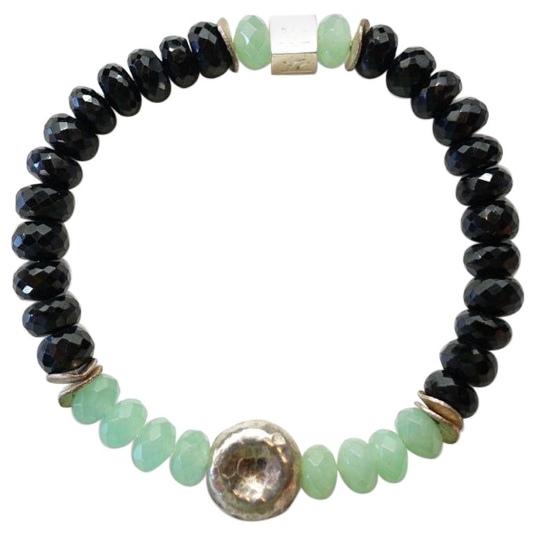 Circle of Life Onyx And Aventurine Bracelet  For Sale
