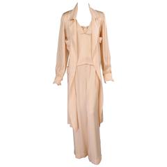 Chanel Numbered Haute Couture Silk Charmeuse Three Piece Ensemble 10