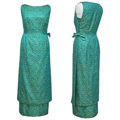 Jean Dessès haute couture silk lame evening gown, c. 1962 1