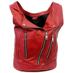 Jean Paul Gaultier Red Cabas Bag