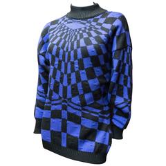 1980 Gianni Versace Batwing Purple Sweater 3
