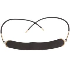 Fabulous Black Leather Gucci Belt 7