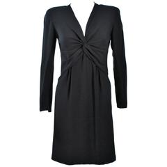 VALENTINO Black Twist Front Cocktail Dress Size 12 10
