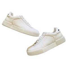 Dolce & Gabbana DNA Herren Turnschuhe aus weißem Leder und Kalbsleder