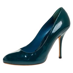 Gucci Green Patent Leather Pumps Size 38