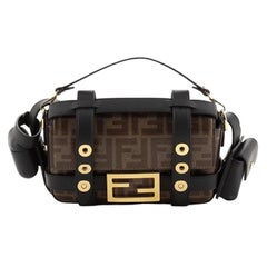 Fendi Baguette Cage Bag Zucca Coated Canvas and Leather Mini
