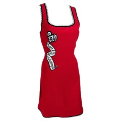 Azzedine Alaia "MON COEUR EST À PAPA" Schlaghosen-Kleid