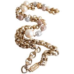 Yves Saint Laurent Baroque and South Sea Pearl Necklace/Sautoir