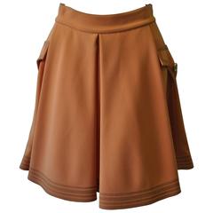 Important Gianni Versace Couture Contrast Stitch Wool Bondage Skirt 5