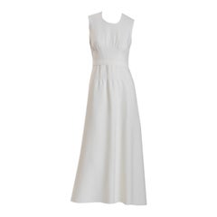 Giambattista Valli Ivory Crepe Sleeveless Wedding Gown Dress EU 40