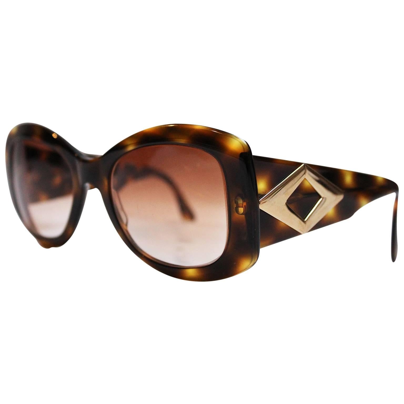 Valentino Tortoiseshell Sunglasses, 1980s 