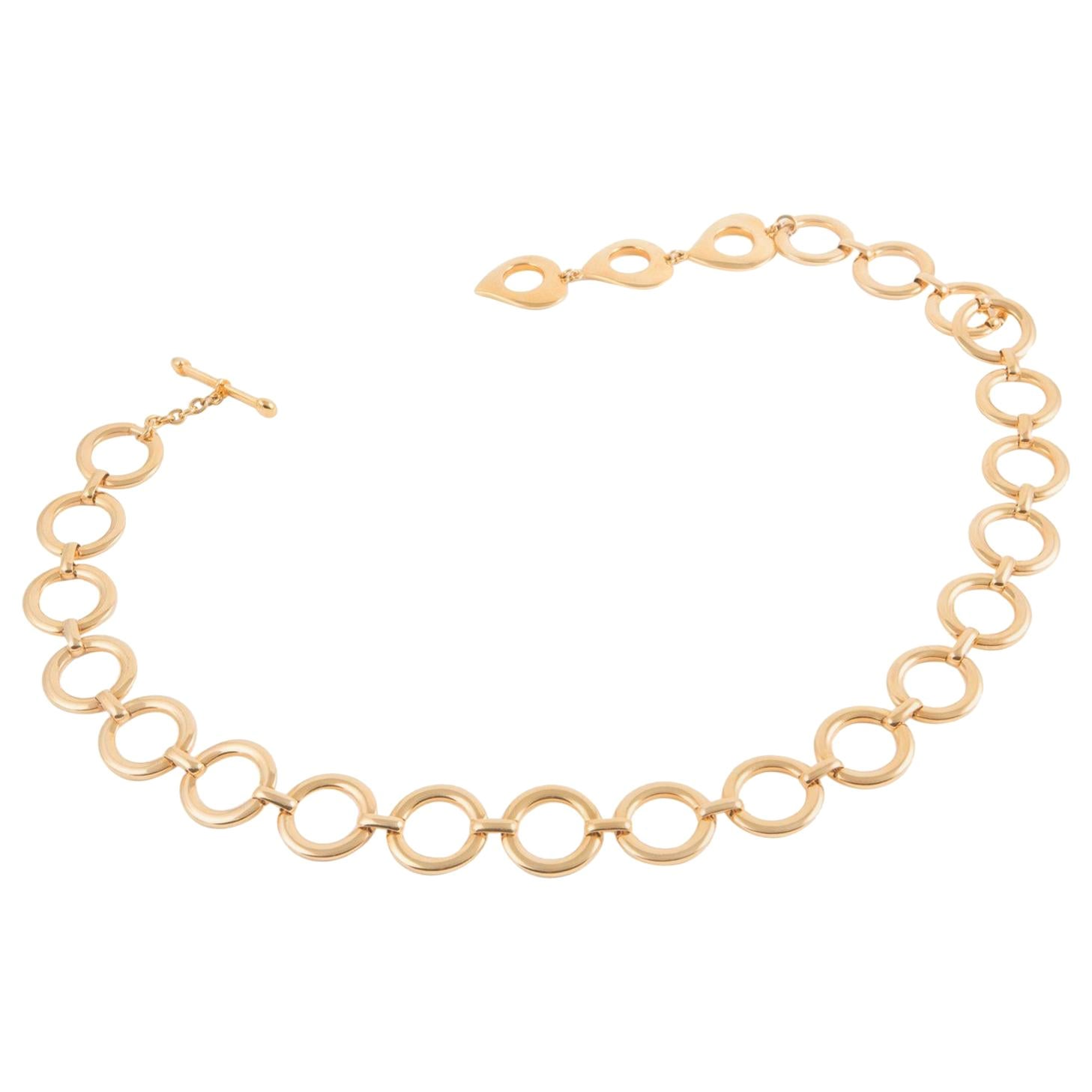 Yves Saint Laurent Lucite and Gold Hardware Chain Belt For Sale at