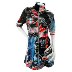 Moschino "Transformers" Bedrucktes Kleid Herbst 2017