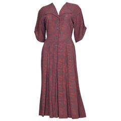 1970/80s Jean Muir Printed Dress 3