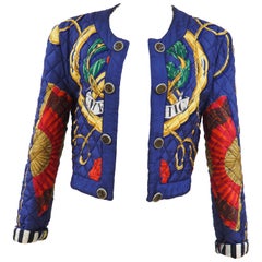Vintage Moschino Cheap & Chic blue multicoloured jacket