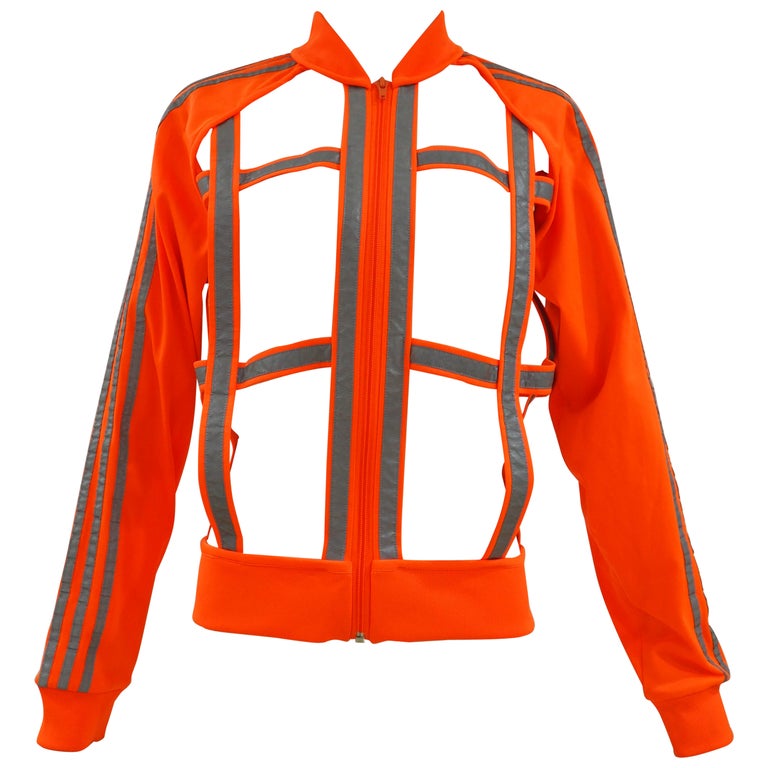 Jeremy Scott Adidas orange see through jacket at 1stDibs