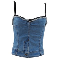 Dolce & Gabbana denim corset