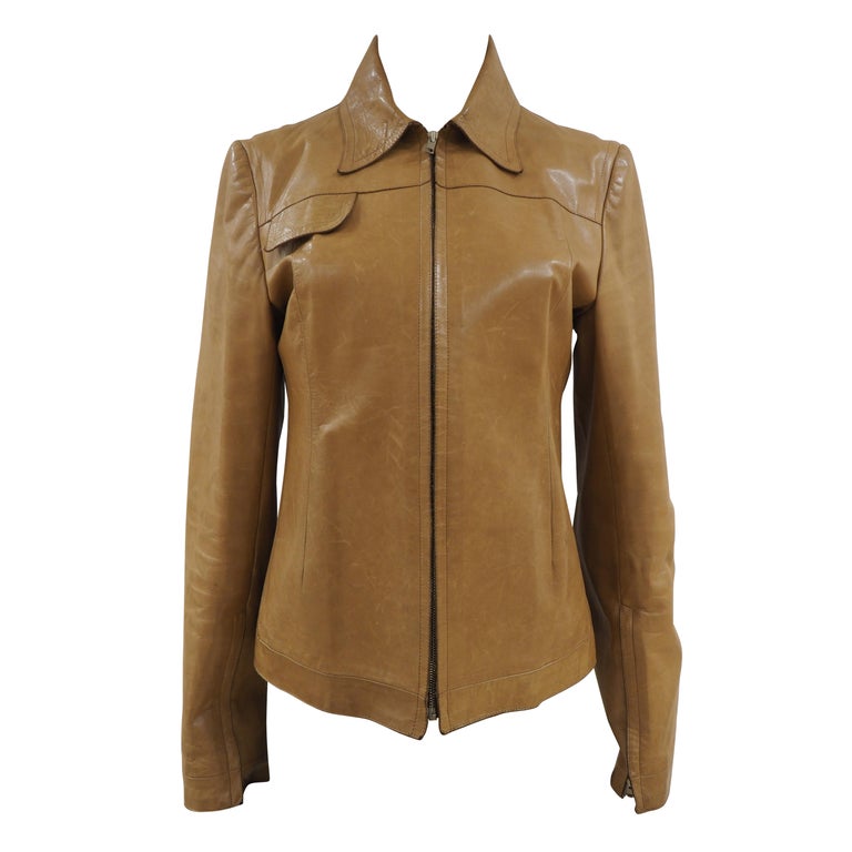 Costume National leather jacket at 1stDibs