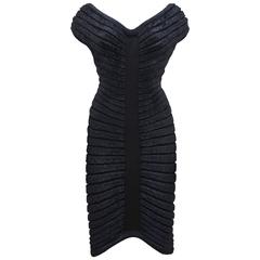 Alaia black chenille-knitted evening dress, c. 1994 9