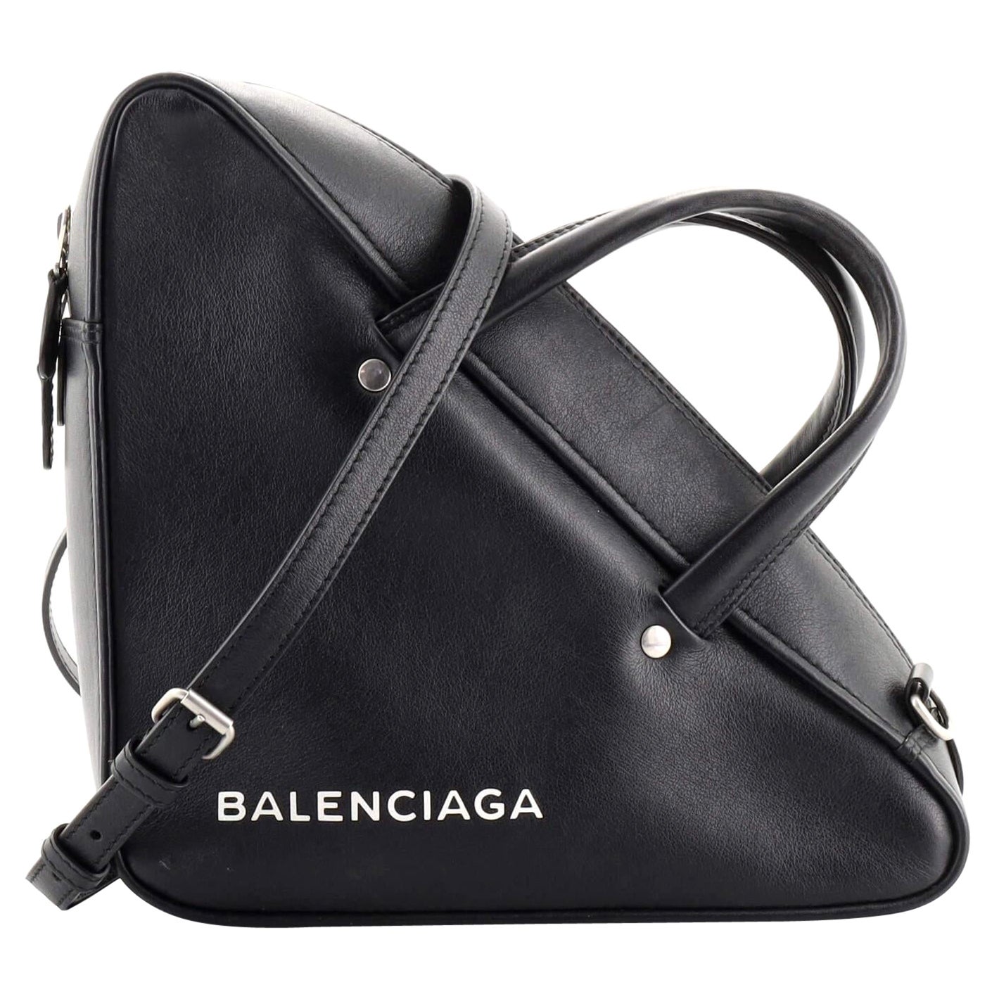 Balenciaga Arena Foldover Classic Studs Messenger Bag Leather at ...