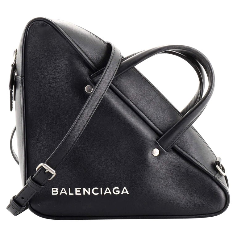 Balenciaga Triangle Duffle Bag Leather Small at 1stDibs