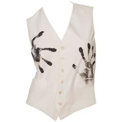 1990s Moschino Cheap 
Chic Hand Painted Vest