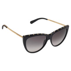 Louis Vuitton Gold Tone/Black La Boum Cat Eye Sunglasses