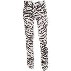 Saint Laurent By Hedi Slimane Men's Tiger Stripe Skinny Leg Jeans, Spring 2014
