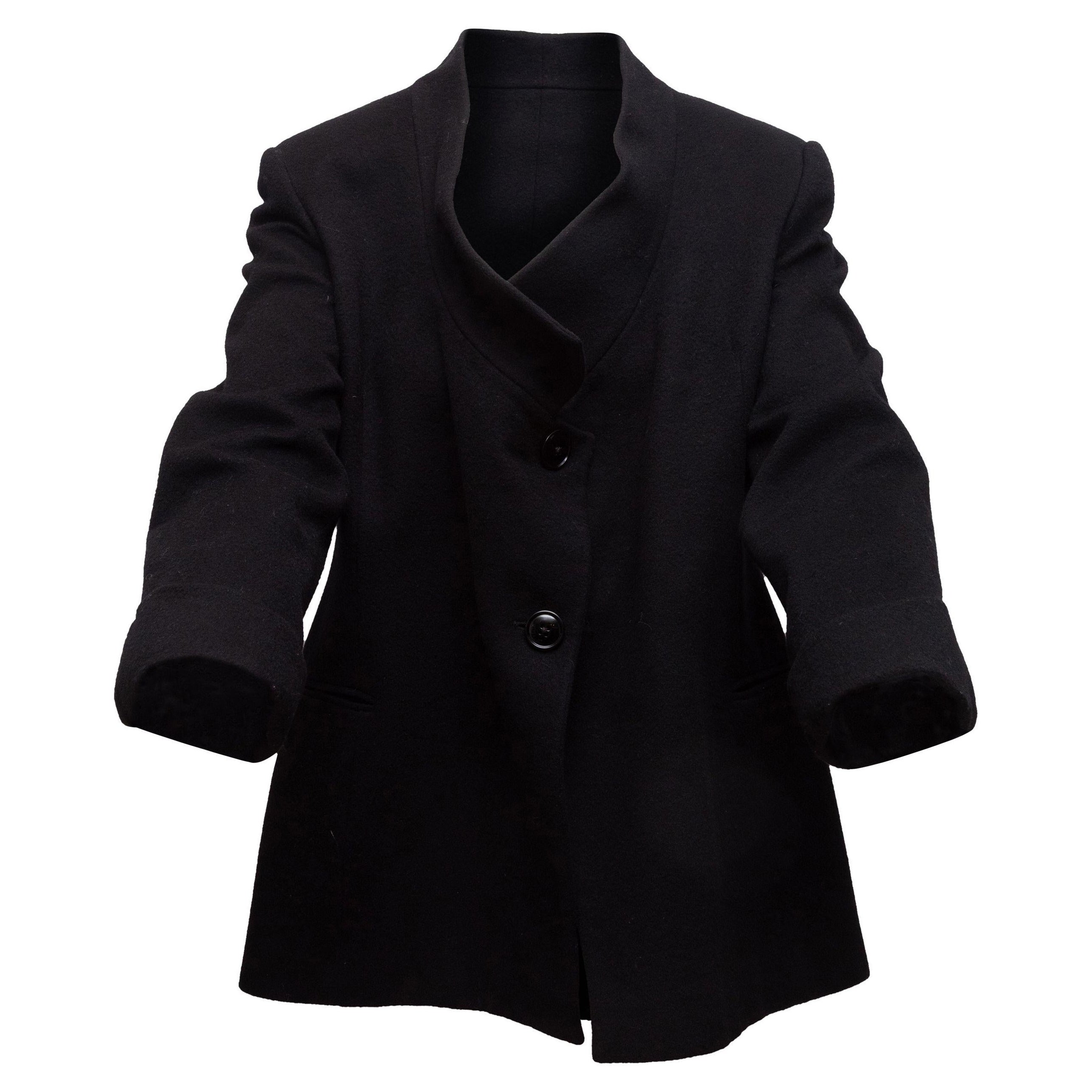 Gianfranco Ferre Vintage Black Wool Jacket