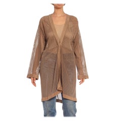 Cardigan Céline en daim beige, années 2000