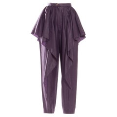BURBERRY LONDON House Check purple cropped pants Y2K S For Sale at 1stDibs