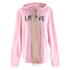 Loewe Pink Cotton My Neighbor Totoro Logo Hoodie - US 8