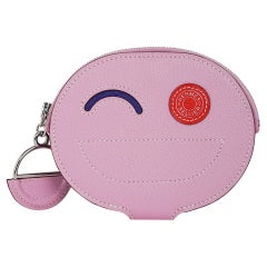 Hermes In the Loop Wink Card Holder Mauve Sylvestre Chevre Leather