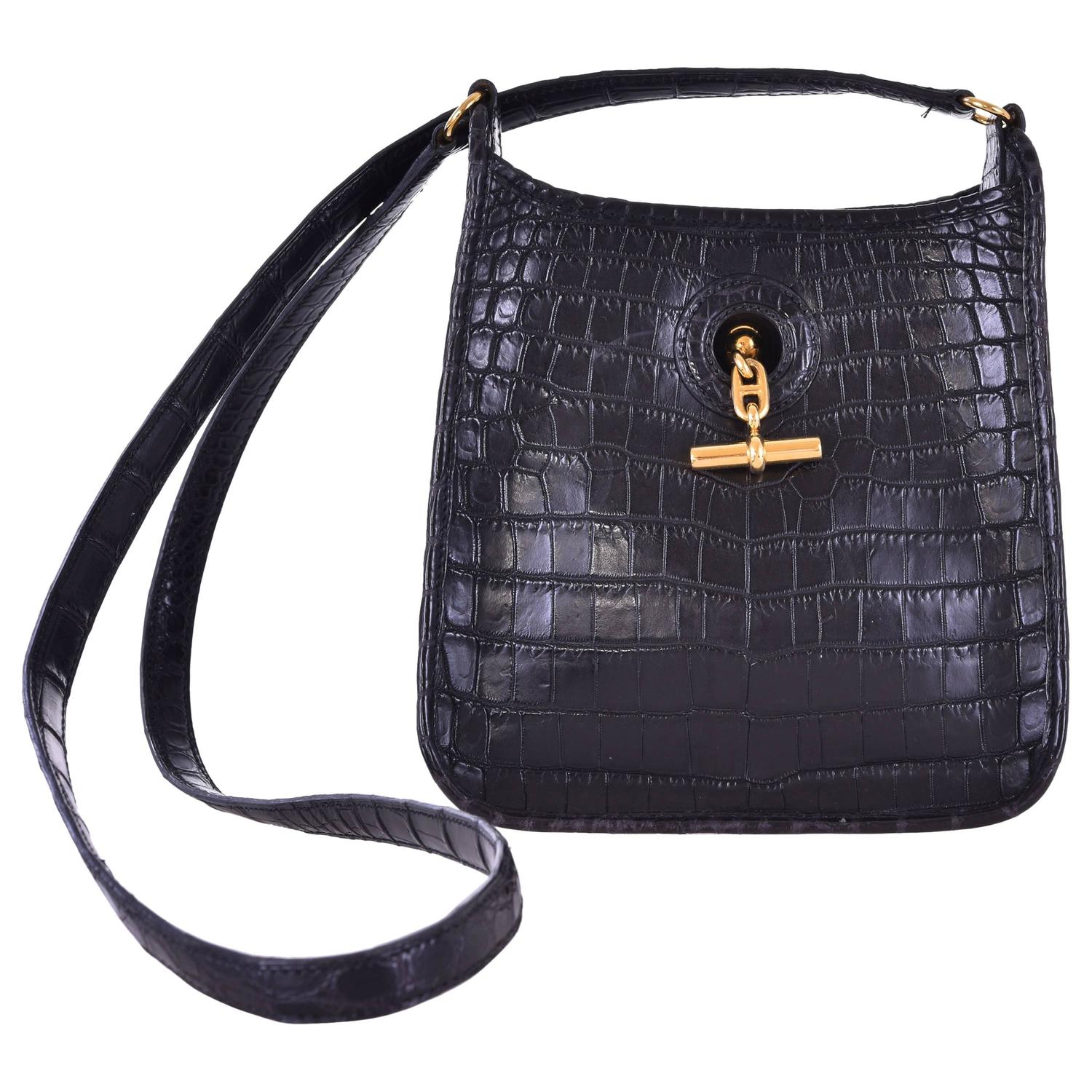 Hermes Special Order Vespa Bag TPM Mini Nilo Crocodile Gold ...