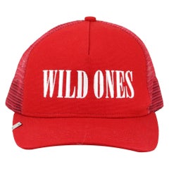 Amiri Wild Ones Embroidered Canvas And Mesh Baseball Cap 