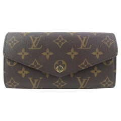 Louis Vuitton Fuchsia Monogram Sarah Long Flap Wallet 32lv217s