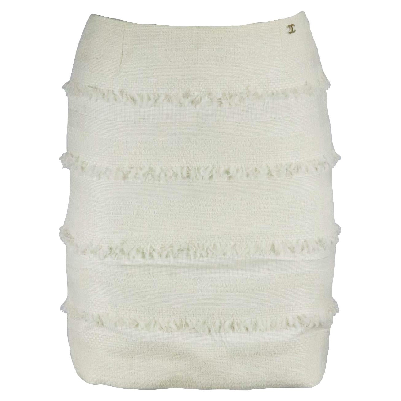 Chanel Cotton Blend Tweed Mini Skirt FR 34 UK 6 