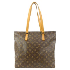 Louis Vuitton Discontinued Monogram Cabas Piano Zip Tote Shoulder Bag 84lv221s