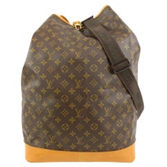 Used Louis Vuitton Large Monogram Sac Marine Sling Bag 74lv218s