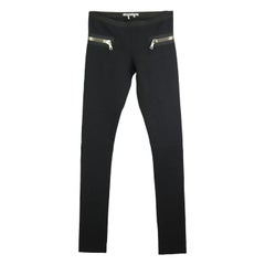 Les Chiffoniers Zip Detail Stretch Crepe Skinny Pants UK 6