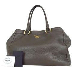 Used Prada Vitello Large Leather Shoulder Bag GG-0924P-0007