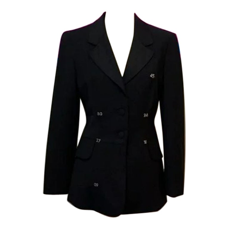 Moschino Cheap Chic Black Tuxedo Jacket Blazer For Sale