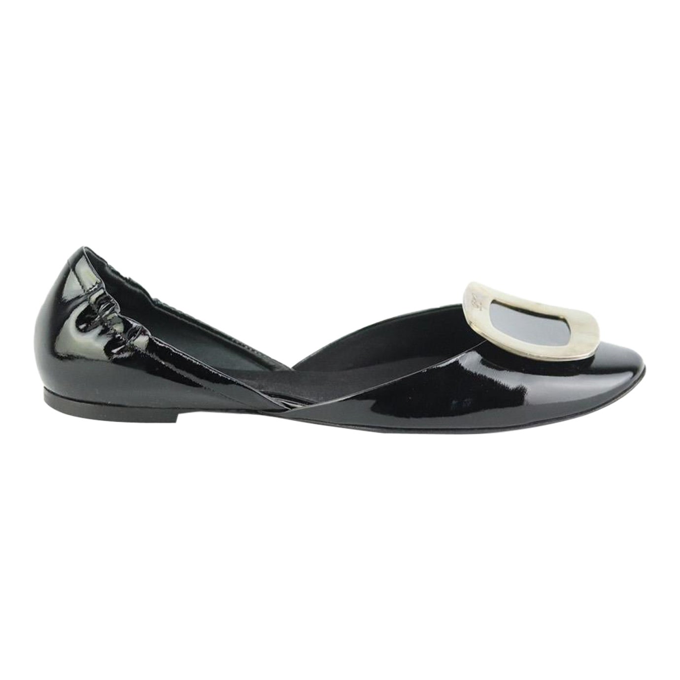 Roger Vivier D'orsay Patent Leather Ballerina Flats Eu 37 UK 4 US 7 