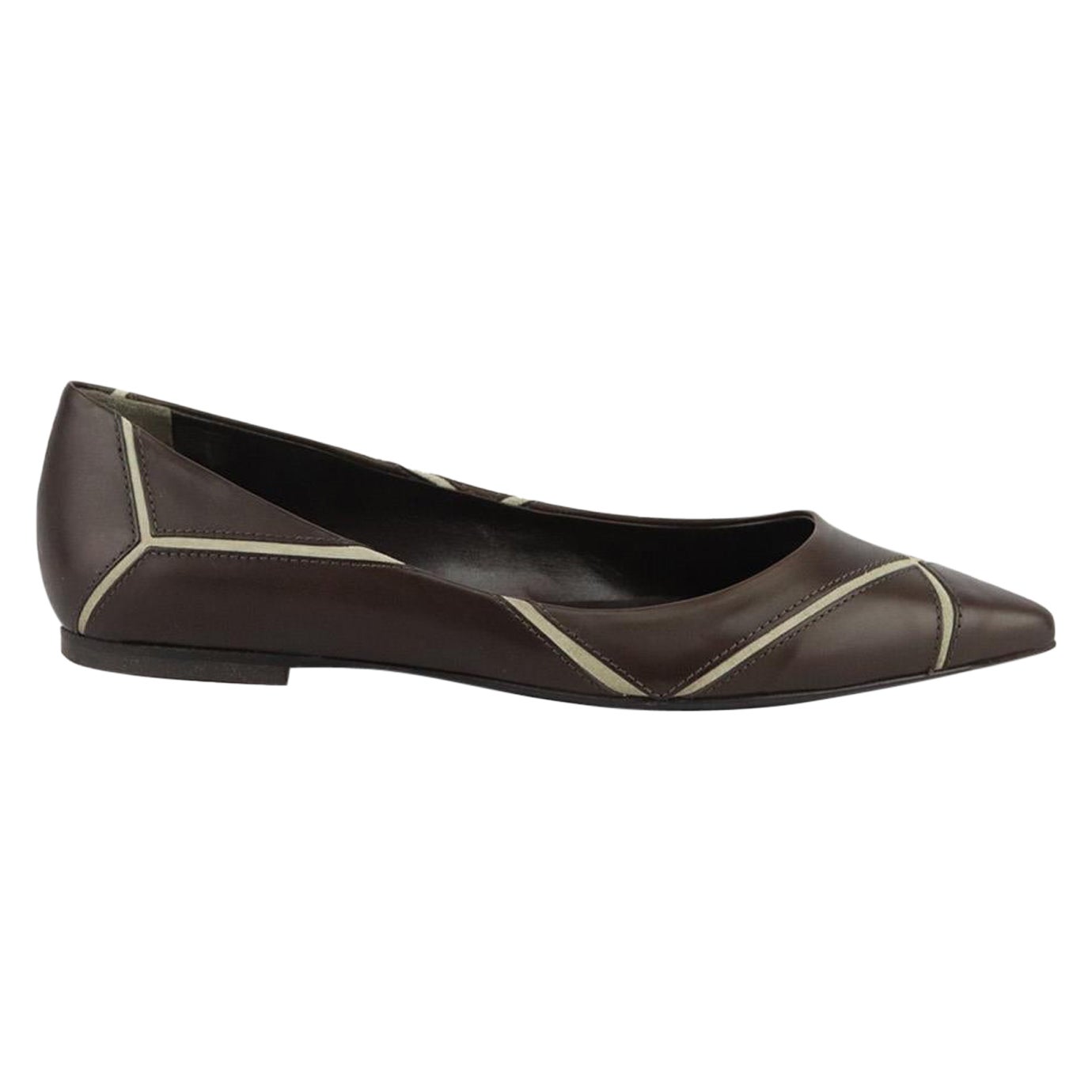 Roger Vivier Leather And Suede Ballerina Flats EU 37 UK 4 US 7 