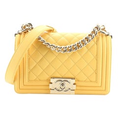 Chanel Boy Flap Bag Quilted Calfskin Small