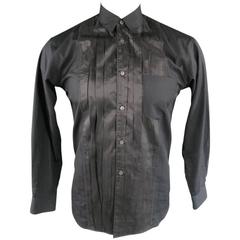 COMME des GARCONS Size S Black Cotton Tuxedo Shirt