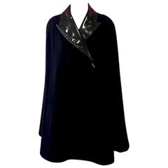 Used Moschino Couture Tuxedo Black Wool Cashmere Cape NWT